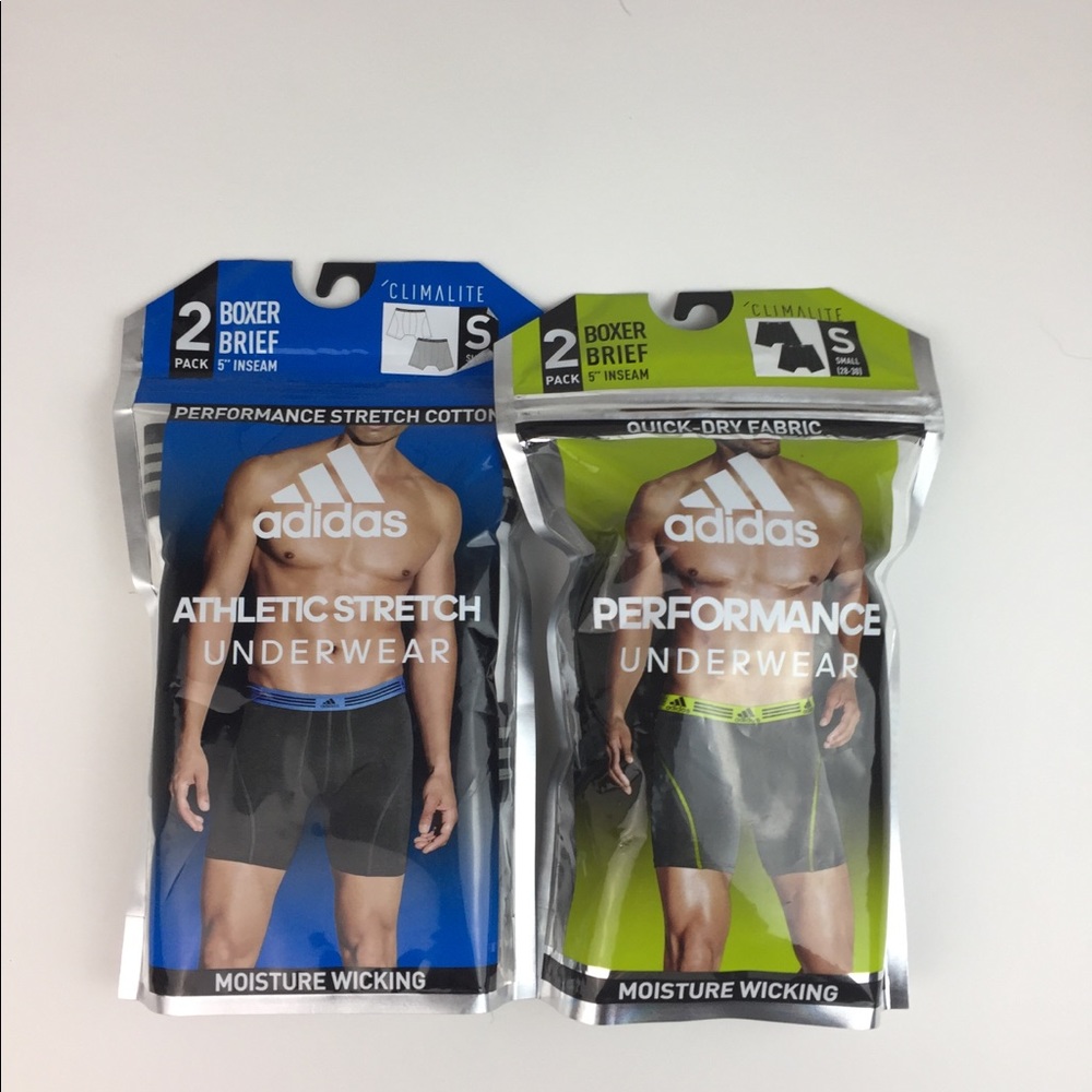 adidas 2 packs of Two Boxers Climalite & Wicking